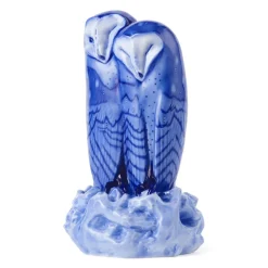 Blåt uglepar, 34 cm