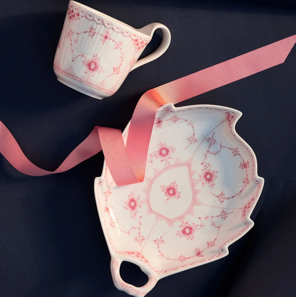 Fad, bladformet, 23 cm