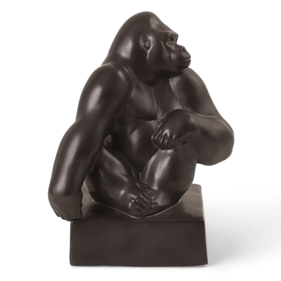 Gorilla med hagen hvilende på skulderen, 20 cm