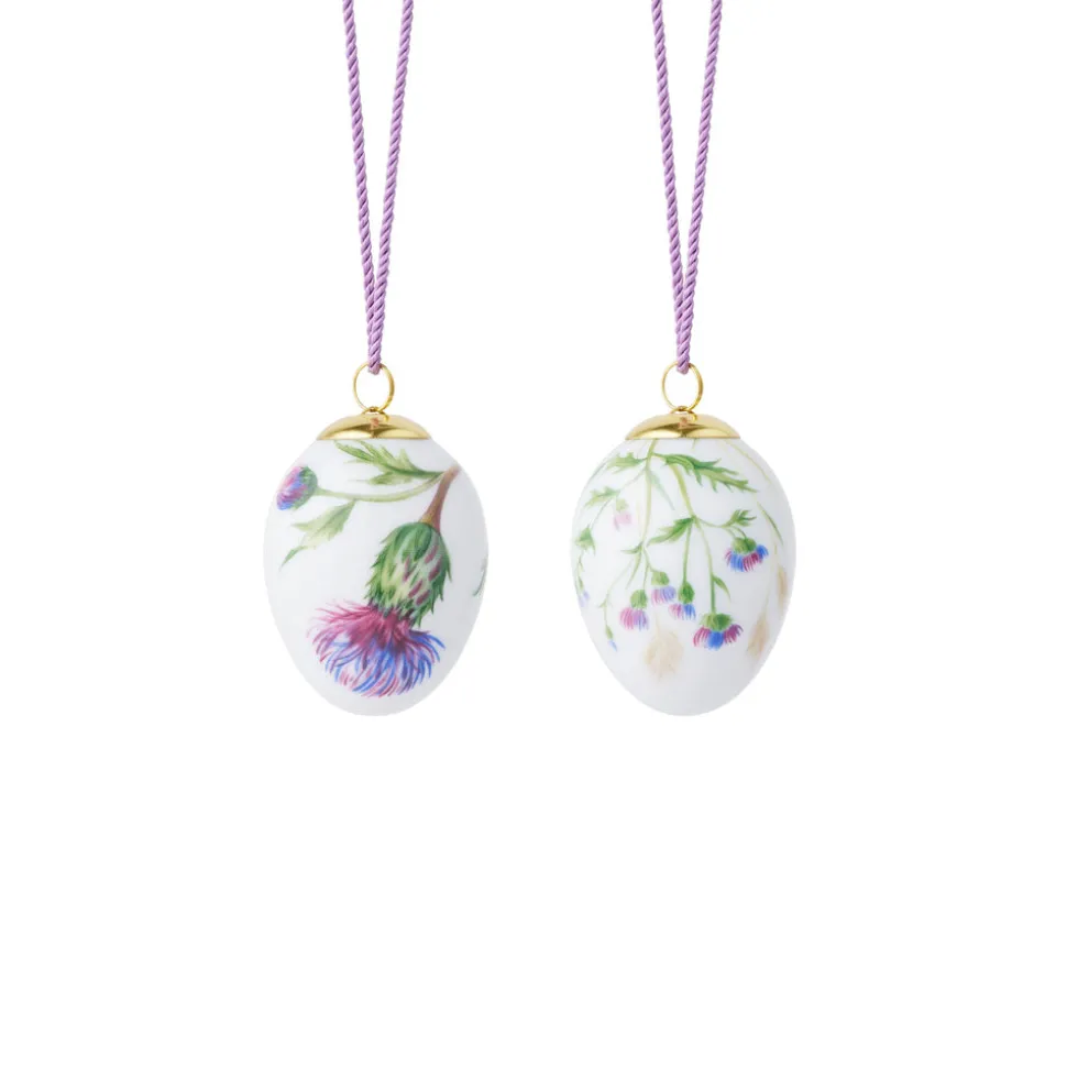 Æg 2026, tidselblomster, 6 cm, 2 stk.
