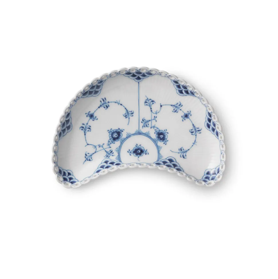 Halvmåneformet fad, 22 cm