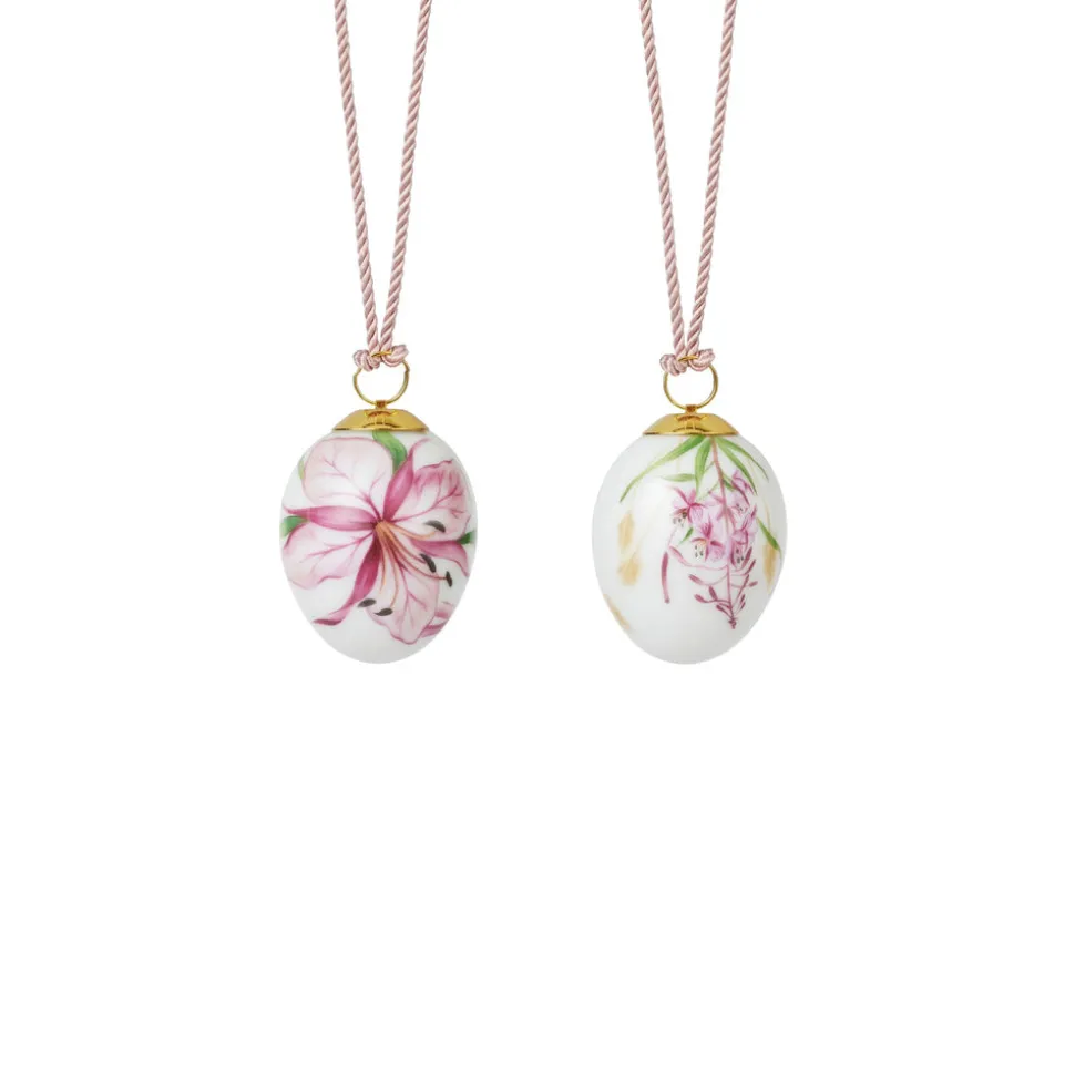Miniature æg 2026, gederamsblomster, 5 cm, 2 stk.
