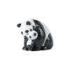 Panda med unge figur, 13 cm
