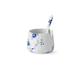 Sukkerskål med ske, 8 cm