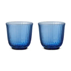 Vandglas, blå, 20 cl, 2 stk.