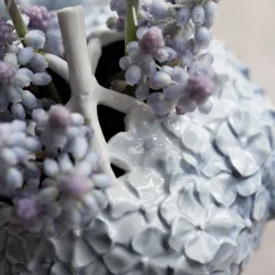 Vase, hortensia, lyseblå, 10 cm