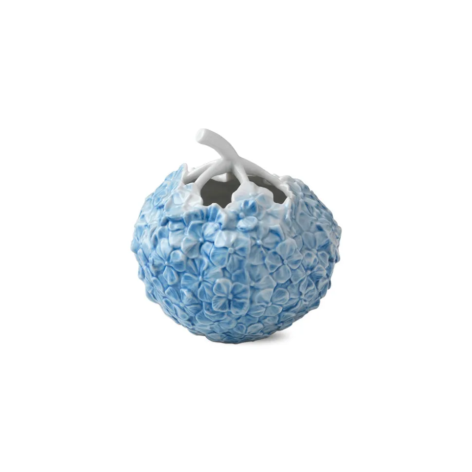 Vase, hortensia, lyseblå, 10 cm