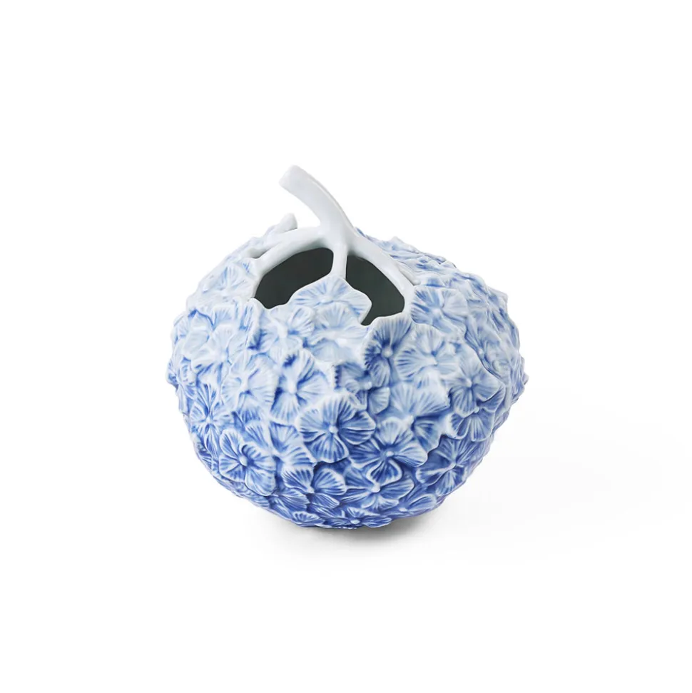 Vase, hortensia, lyseblå, 15 cm