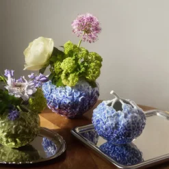 Vase, hortensia, lyseblå, 15 cm