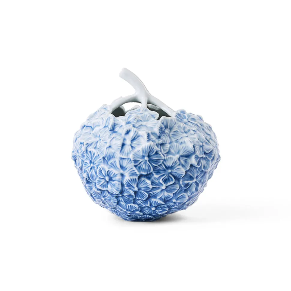 Vase, hortensia, lyseblå, 15 cm